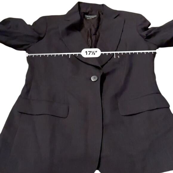 Giorgio Armani Wool Dark Gray Single Button Double Breasted Blazer Sz 40 - Picture 9 of 10